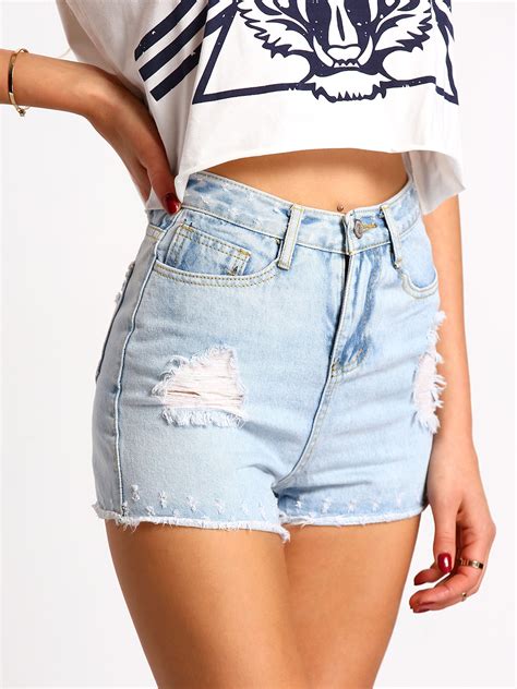 Light Blue Denim shorts 